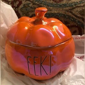 Rae Dunn Pumpkin EEK canister